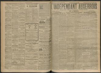 3 vues - L\'Indépendant auxerrois : organe républicain quotidien de l’Yonne, n° 253, dimanche 29 octobre et lundi 30 octobre 1911 (ouvre la visionneuse)