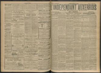3 vues - L\'Indépendant auxerrois : organe républicain quotidien de l’Yonne, n° 254, mardi 31 octobre 1911 (ouvre la visionneuse)