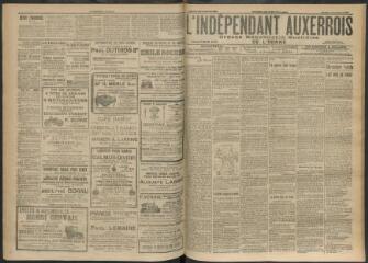 3 vues - L\'Indépendant auxerrois : organe républicain quotidien de l’Yonne, n° 259, mardi 7 novembre 1911 (ouvre la visionneuse)