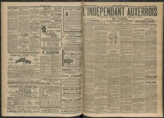3 vues - L\'Indépendant auxerrois : organe républicain quotidien de l’Yonne, n° 261, jeudi 9 novembre 1911 (ouvre la visionneuse)
