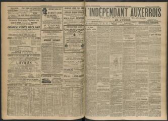 3 vues - L\'Indépendant auxerrois : organe républicain quotidien de l’Yonne, n° 263, samedi 11 novembre 1911 (ouvre la visionneuse)
