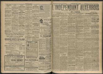 3 vues - L\'Indépendant auxerrois : organe républicain quotidien de l’Yonne, n° 264, dimanche 12 novembre et lundi 13 novembre 1911 (ouvre la visionneuse)