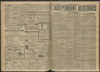 3 vues - L\'Indépendant auxerrois : organe républicain quotidien de l’Yonne, n° 265, mardi 14 novembre 1911 (ouvre la visionneuse)