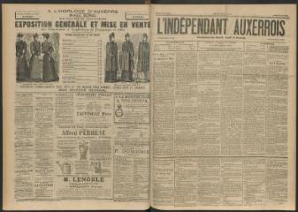 3 vues - L\'Indépendant auxerrois, n° 39, samedi 2 avril 1892 (ouvre la visionneuse)