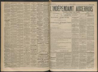 3 vues - L\'Indépendant auxerrois, n° 87, mardi 1 août 1893 (ouvre la visionneuse)
