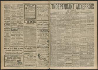 3 vues - L\'Indépendant auxerrois : organe républicain quotidien de l\'Yonne, n° 40, vendredi 16 février 1912 (ouvre la visionneuse)