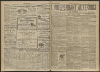 3 vues - L\'Indépendant auxerrois : organe républicain quotidien de l\'Yonne, n° 41, samedi 17 février 1912 (ouvre la visionneuse)