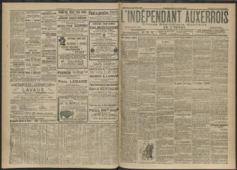 3 vues - L\'Indépendant auxerrois : organe républicain quotidien de l\'Yonne, n° 44, mercredi 21 février 1912 (ouvre la visionneuse)