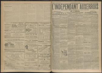 3 vues - L\'Indépendant auxerrois : organe républicain quotidien de l\'Yonne, n° 47, samedi 24 février 1912 (ouvre la visionneuse)