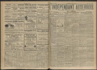 3 vues - L\'Indépendant auxerrois : organe républicain quotidien de l\'Yonne, n° 53, samedi 2 mars 1912 (ouvre la visionneuse)