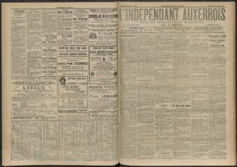 3 vues - L\'Indépendant auxerrois : organe républicain quotidien de l\'Yonne, n° 56, mercredi 6 mars 1912 (ouvre la visionneuse)