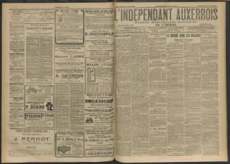 3 vues - L\'Indépendant auxerrois : organe républicain quotidien de l\'Yonne, n° 252, vendredi 25 octobre 1912 (ouvre la visionneuse)