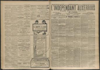 3 vues - L\'Indépendant auxerrois : organe républicain quotidien de l\'Yonne, n° 237, dimanche 12 octobre et lundi 13 octobre 1913 (ouvre la visionneuse)