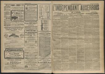 3 vues - L\'Indépendant auxerrois : organe républicain quotidien de l\'Yonne, n° 253, vendredi 31 octobre 1913 (ouvre la visionneuse)