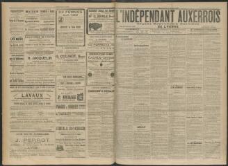 3 vues - L\'Indépendant auxerrois : organe républicain quotidien de l\'Yonne, n° 42, vendredi 20 février 1914 (ouvre la visionneuse)