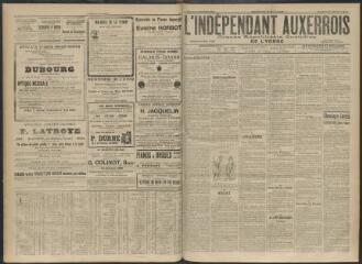 3 vues - L\'Indépendant auxerrois : organe républicain quotidien de l\'Yonne, n° 43, samedi 21 février 1914 (ouvre la visionneuse)