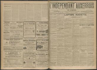 3 vues - L\'Indépendant auxerrois : organe républicain quotidien de l\'Yonne, n° 70, mercredi 25 mars 1914 (ouvre la visionneuse)