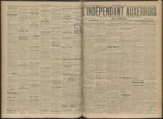 3 vues - L\'Indépendant auxerrois : organe républicain quotidien de l\'Yonne, n° 74, dimanche 29 mars et lundi 30 mars 1914 (ouvre la visionneuse)