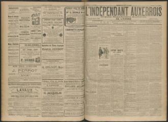 3 vues - L\'Indépendant auxerrois : organe républicain quotidien de l\'Yonne, n° 77, jeudi 2 avril 1914 (ouvre la visionneuse)
