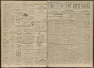 3 vues - L\'Indépendant auxerrois : organe républicain quotidien de l\'Yonne, n° 149, dimanche 28 juin et lundi 29 juin 1914 (ouvre la visionneuse)