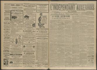 3 vues - L\'Indépendant auxerrois : organe républicain quotidien de l\'Yonne, n° 175, jeudi 30 juillet 1914 (ouvre la visionneuse)