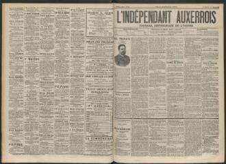 3 vues - L\'Indépendant auxerrois : journal républicain de l\'Yonne, n° 22, mardi 20 février 1894 (ouvre la visionneuse)