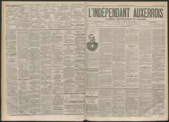 3 vues - L\'Indépendant auxerrois : journal républicain de l\'Yonne, n° 24, samedi 24 février 1894 (ouvre la visionneuse)