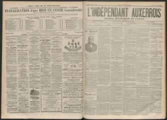3 vues - L\'Indépendant auxerrois : journal républicain de l\'Yonne, n° 28, mardi 6 mars 1894 (ouvre la visionneuse)