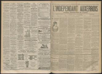 3 vues - L\'Indépendant auxerrois : journal républicain de l\'Yonne, n° 32, jeudi 15 mars 1894 (ouvre la visionneuse)