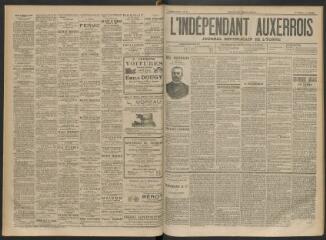 3 vues - L\'Indépendant auxerrois : journal républicain de l\'Yonne, n° 37, mardi 27 mars 1894 (ouvre la visionneuse)