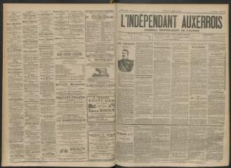 3 vues - L\'Indépendant auxerrois : journal républicain de l\'Yonne, n° 41, mardi 3 avril 1894 (ouvre la visionneuse)