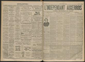3 vues - L\'Indépendant auxerrois : journal républicain de l\'Yonne, n° 45, mardi 10 avril 1894 (ouvre la visionneuse)