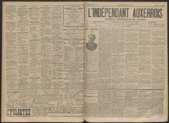 3 vues - L\'Indépendant auxerrois : journal républicain de l\'Yonne, n° 48, lundi 16 avril 1894 (ouvre la visionneuse)