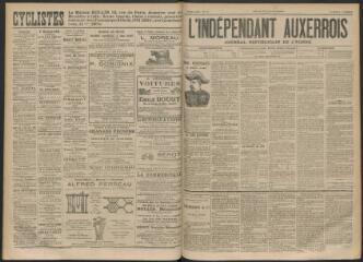 3 vues - L\'Indépendant auxerrois : journal républicain de l\'Yonne, n° 49, mardi 17 avril 1894 (ouvre la visionneuse)