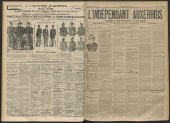 3 vues - L\'Indépendant auxerrois : journal républicain de l\'Yonne, n° 60, lundi 7 mai 1894 (ouvre la visionneuse)