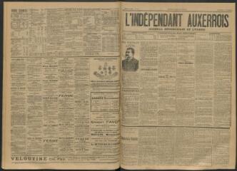 3 vues - L\'Indépendant auxerrois : journal républicain de l\'Yonne, n° 75, lundi 4 juin 1894 (ouvre la visionneuse)