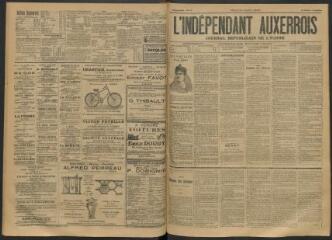 3 vues - L\'Indépendant auxerrois : journal républicain de l\'Yonne, n° 104, mardi 24 juillet 1894 (ouvre la visionneuse)