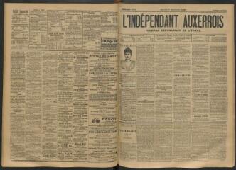 3 vues - L\'Indépendant auxerrois : journal républicain de l\'Yonne, n° 125, samedi 1 septembre 1894 (ouvre la visionneuse)
