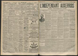 3 vues - L\'Indépendant auxerrois : journal républicain de l\'Yonne, n° 129, samedi 8 septembre 1894 (ouvre la visionneuse)