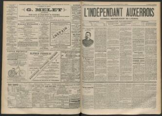 3 vues - L\'Indépendant auxerrois : journal républicain de l\'Yonne, n° 131, mardi 11 septembre 1894 (ouvre la visionneuse)