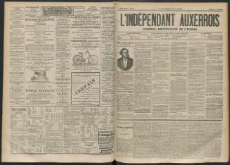 3 vues - L\'Indépendant auxerrois : journal républicain de l\'Yonne, n° 132, jeudi 13 septembre 1894 (ouvre la visionneuse)
