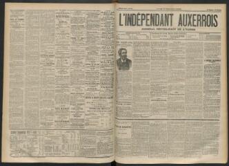 3 vues - L\'Indépendant auxerrois : journal républicain de l\'Yonne, n° 134, lundi 17 septembre 1894 (ouvre la visionneuse)