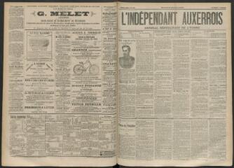 3 vues - L\'Indépendant auxerrois : journal républicain de l\'Yonne, n° 145, samedi 6 octobre 1894 (ouvre la visionneuse)