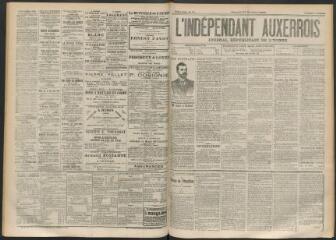 3 vues - L\'Indépendant auxerrois : journal républicain de l\'Yonne, n° 157, samedi 27 octobre 1894 (ouvre la visionneuse)