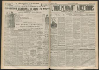 3 vues - L\'Indépendant auxerrois : journal républicain de l\'Yonne, n° 161, lundi 5 novembre 1894 (ouvre la visionneuse)