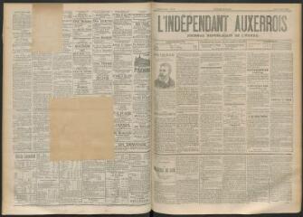 3 vues - L\'Indépendant auxerrois : journal républicain de l\'Yonne, n° 48, lundi 25 mars 1895 (ouvre la visionneuse)