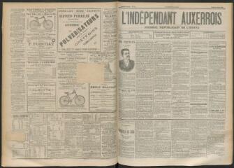3 vues - L\'Indépendant auxerrois : journal républicain de l\'Yonne, n° 49, mardi 26 mars 1895 (ouvre la visionneuse)