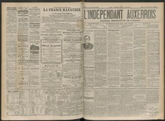 3 vues - L\'Indépendant auxerrois : journal républicain de l\'Yonne, n° 158, mardi 15 octobre 1895 (ouvre la visionneuse)