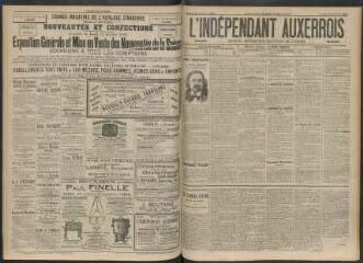 3 vues - L\'Indépendant auxerrois : journal républicain de l\'Yonne, n° 220, lundi 26 octobre 1896 (ouvre la visionneuse)