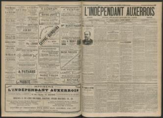 3 vues - L\'Indépendant auxerrois : journal républicain de l\'Yonne, n° 230, vendredi 6 novembre 1896 (ouvre la visionneuse)